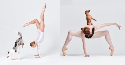 Ballet Dancers' Amazing Photoshoot With Dogs Will Make Your Day