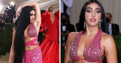 Madonna's Daughter Lourdes Proudly Poses Wearing Pink Studded Dress At The 2021 Met Gala