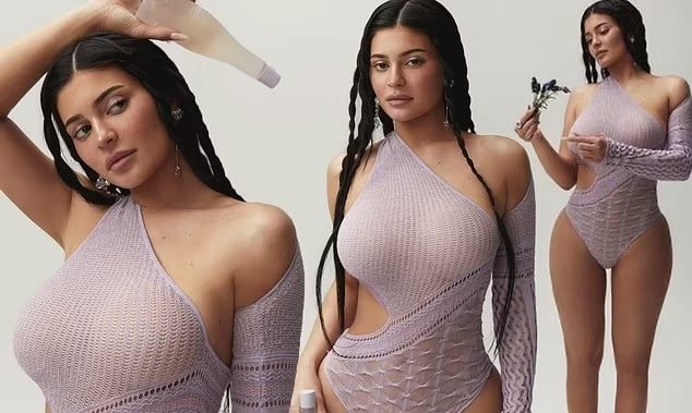 Kylie Jenner Leaves Little To The Imagination In A Curve-Clinging Purple Bodysuit