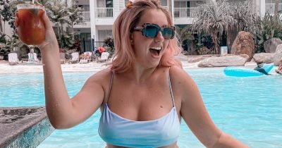 Woman shares uplifting bikini body pictures on her Instagram.