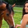 Model Introduces Fans To Her Horse, But People Were Left Distracted By Her Underwear