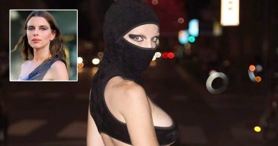 Julia Fox’s Newest Bra & Balaclava Outfit Look Might Just Be Her Wildest Yet