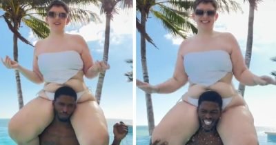 Plus Size Woman Reveals Her Ripped Man's Always Asked 'Why You With That Big Girl'