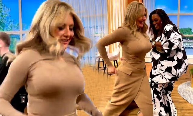 Carol Vorderman, 62, Wows In Skintight Top As Learns Dance On This Morning Set