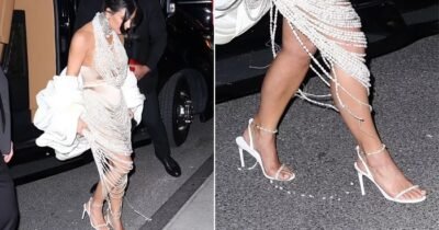 Kim Kardashian Hurries Back To The Hotel After Met Gala As Her Precariously Placed Pearls Were Left In Shreds